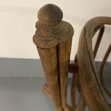 Vintage Thonet Wooden Rocking Cradle