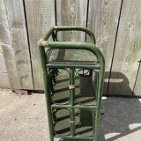 Green bamboo shelf