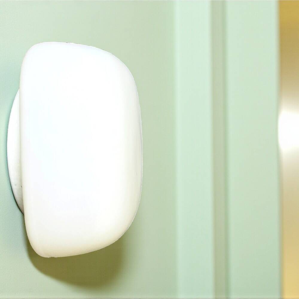 Square white glass wall or ceiling lamp