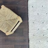 Beni Ouarain Berber Rug with Black Polka Dots