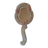 Venetian hand-held vanity mirror