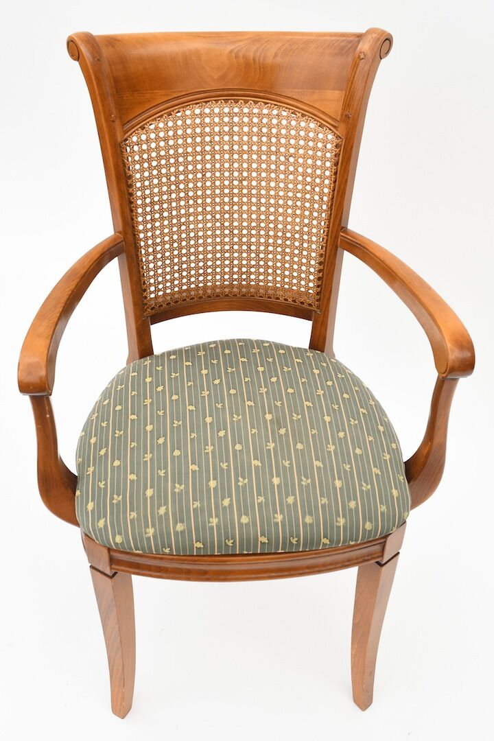 Canne-backed chair