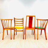 Four vintage dining chairs