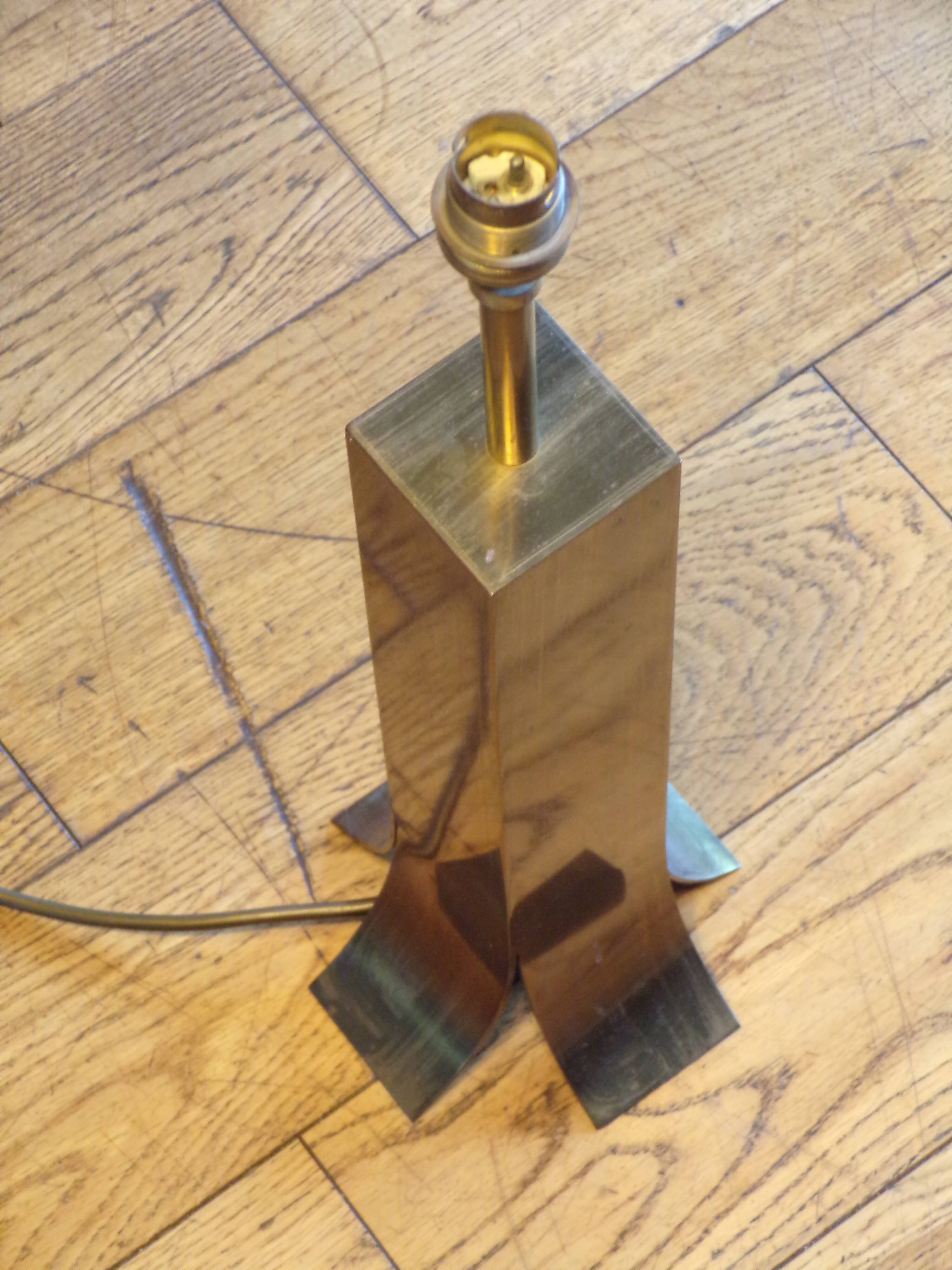 Italian brass lamp base 1970