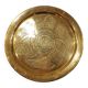 Vintage oriental brass plate