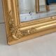 19th-century mercury mirror, in wood and gilded stucco