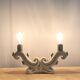 Ceramic candlestick lamp