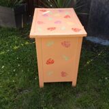 Buffet vintage à 2 portes en tôle peint