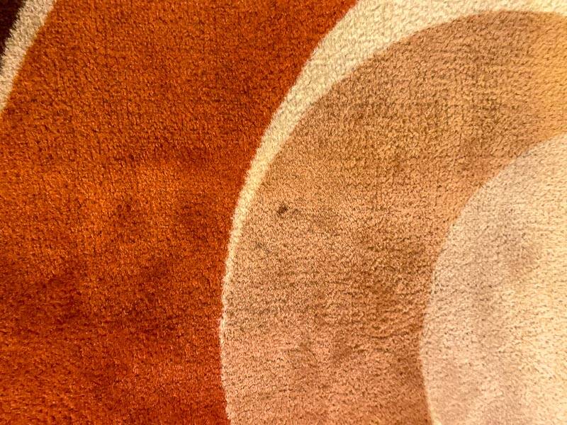 Vintage Bauhaus round rug