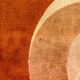 Vintage Bauhaus round rug