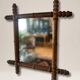 Bamboo wood mirror from the early 20th century.