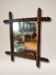 Bamboo wood mirror from the early 20th century.