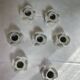 White porcelain rose shaped candle holders