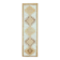 1970s Turkish Hand-Knotted Wool Cotton White Runner Rug 92x322