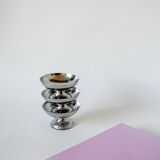 Lot de 4 coupes en inox basses 1970 9 X 5 cm