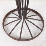 Vintage glass and metal vase, 1970s