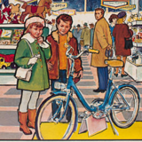 Poster "Store" Offset printing published by Quirin Haslinger Linz Austria 1964