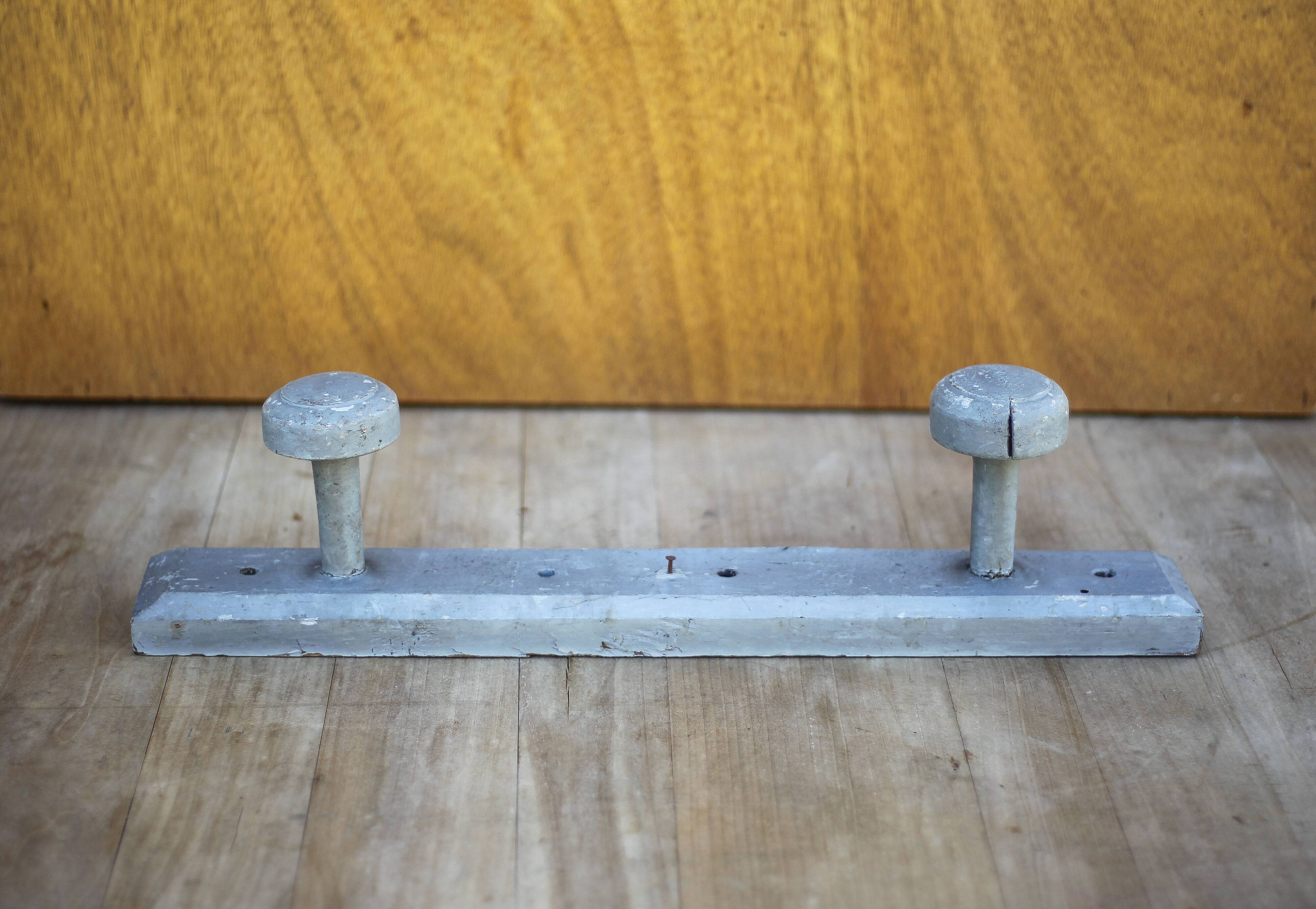 Porte-manteau mural vintage, porte-manteau bois, patères bois