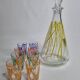 Vintage "BVB France" liquor service with colourful modernist décor