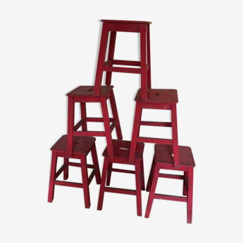 Lot de 6 tabourets