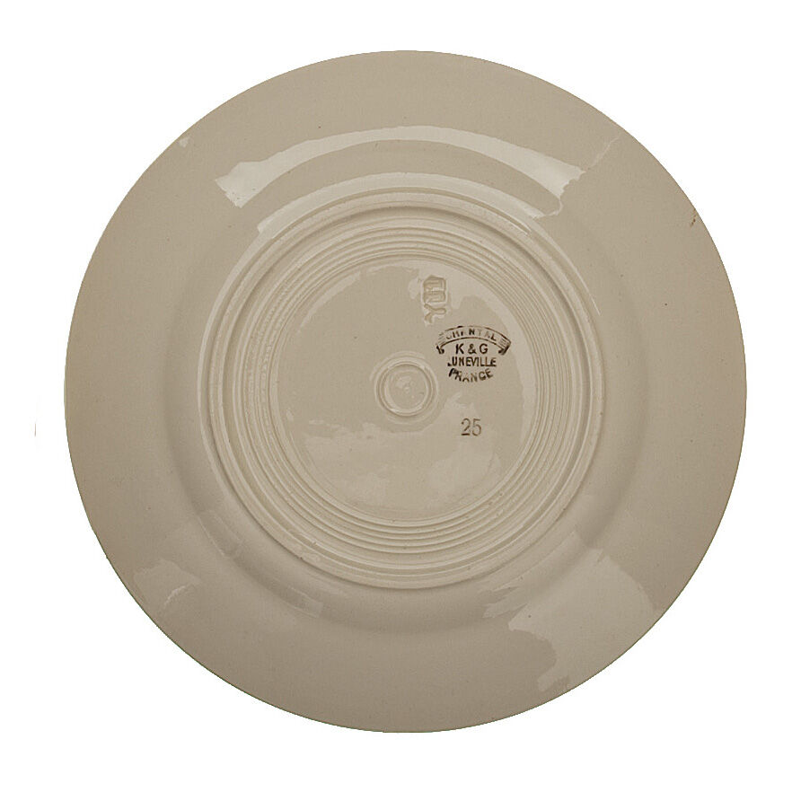 6 Dessert plates Chantal / earthenware KG Luneville n°2