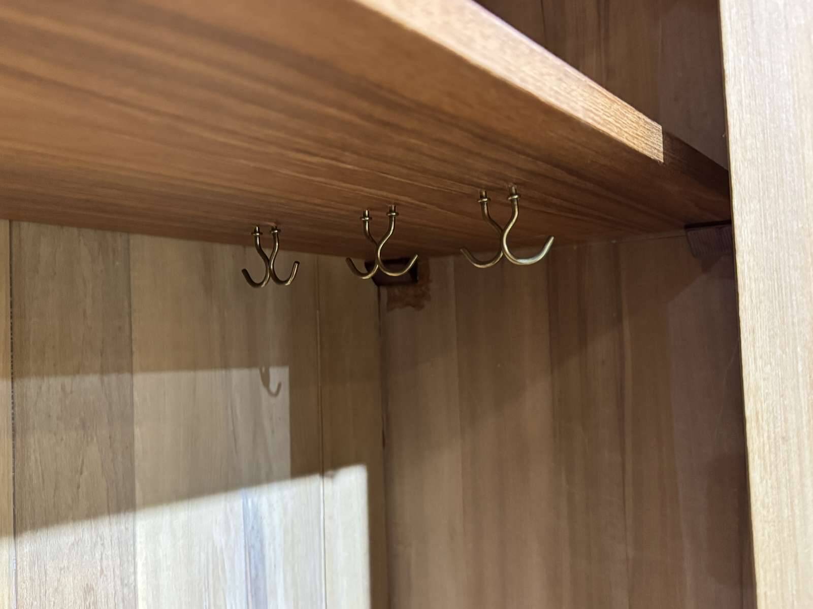 1950s English maple wardrobe