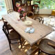 Antique solid wood farmhouse table