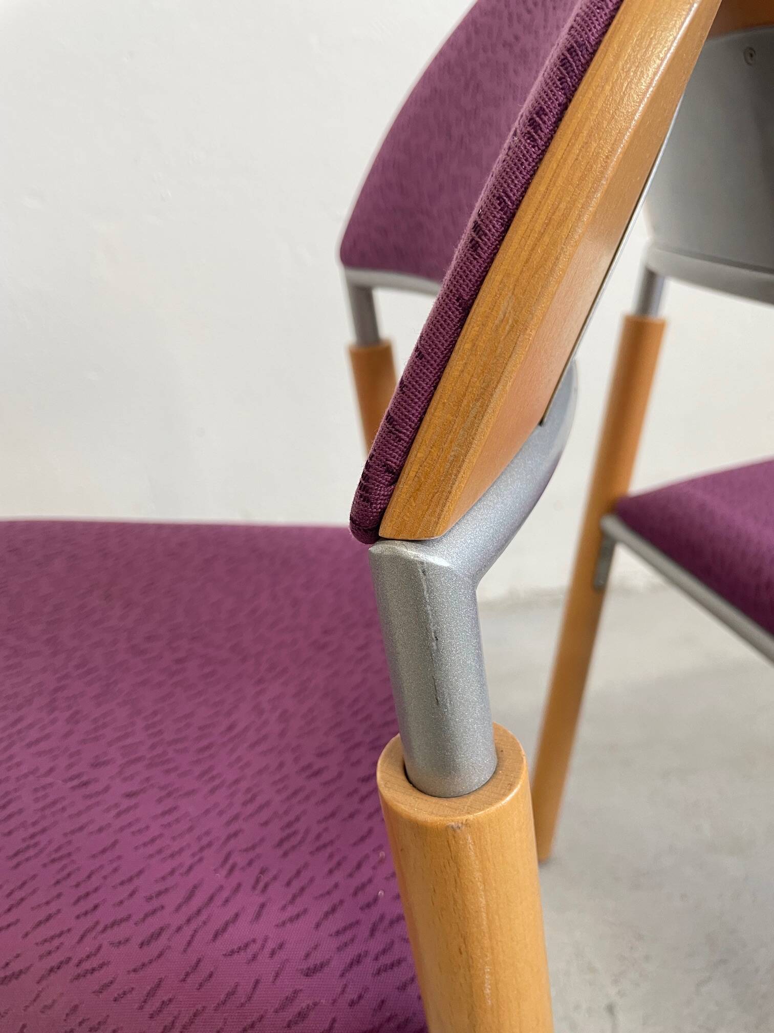 Set of 2 Vintage Dining Chairs Thesis by Wiesner Hager, Austria 1990s