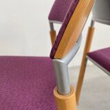 Set of 2 Vintage Dining Chairs Thesis by Wiesner Hager, Austria 1990s