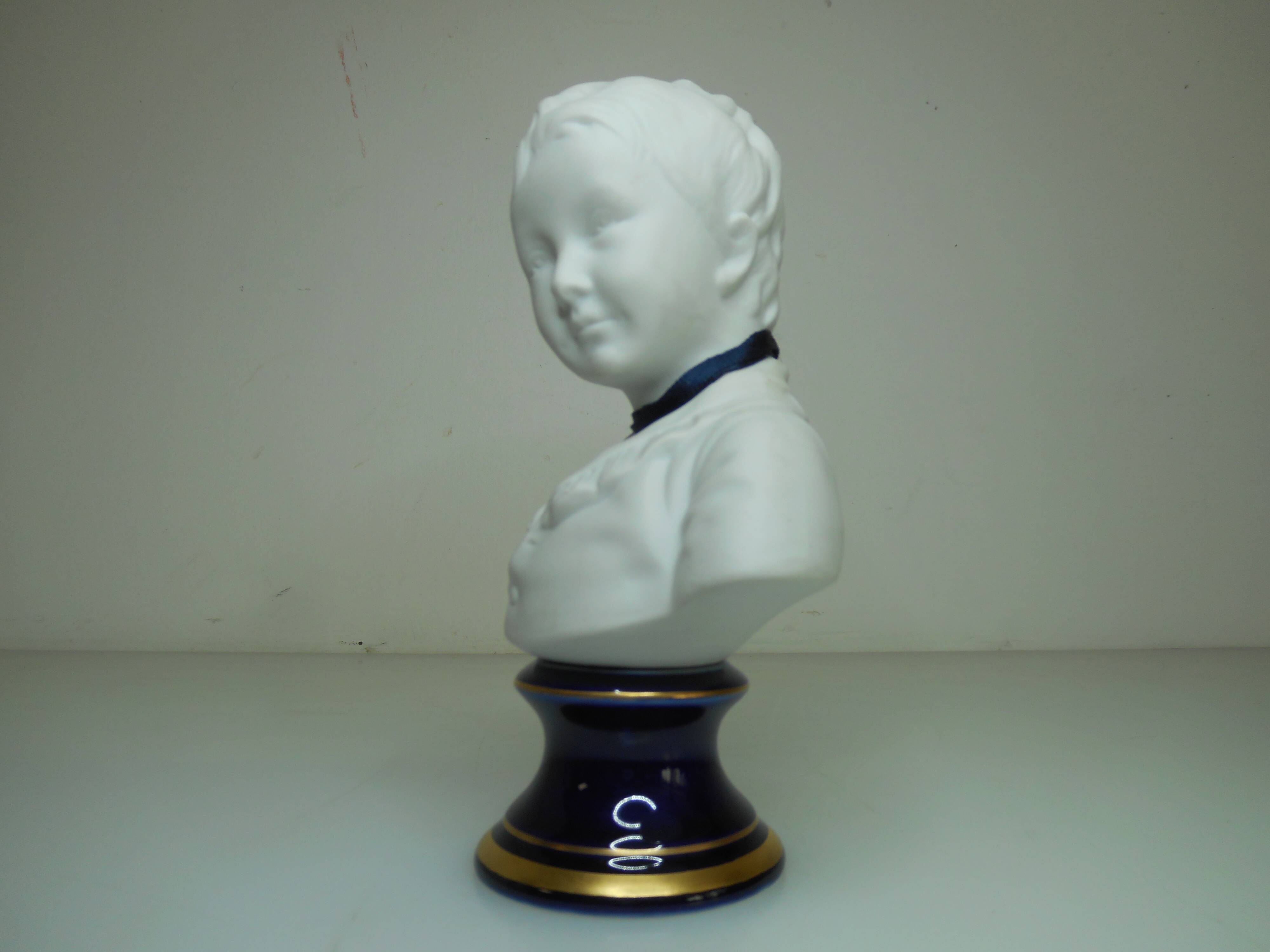 Bust Alexandre Brongniart biscuit after Houdon
