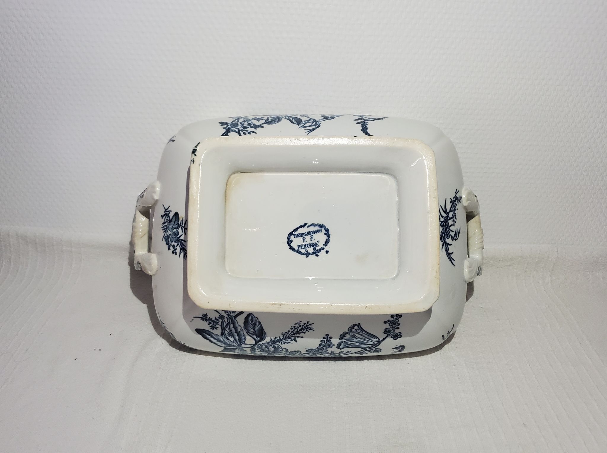 Soup-tureen of the earthenware factory of Pexonne