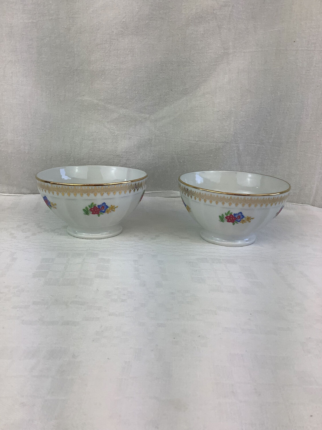 Duo of bowls Porcelaine france Limoges