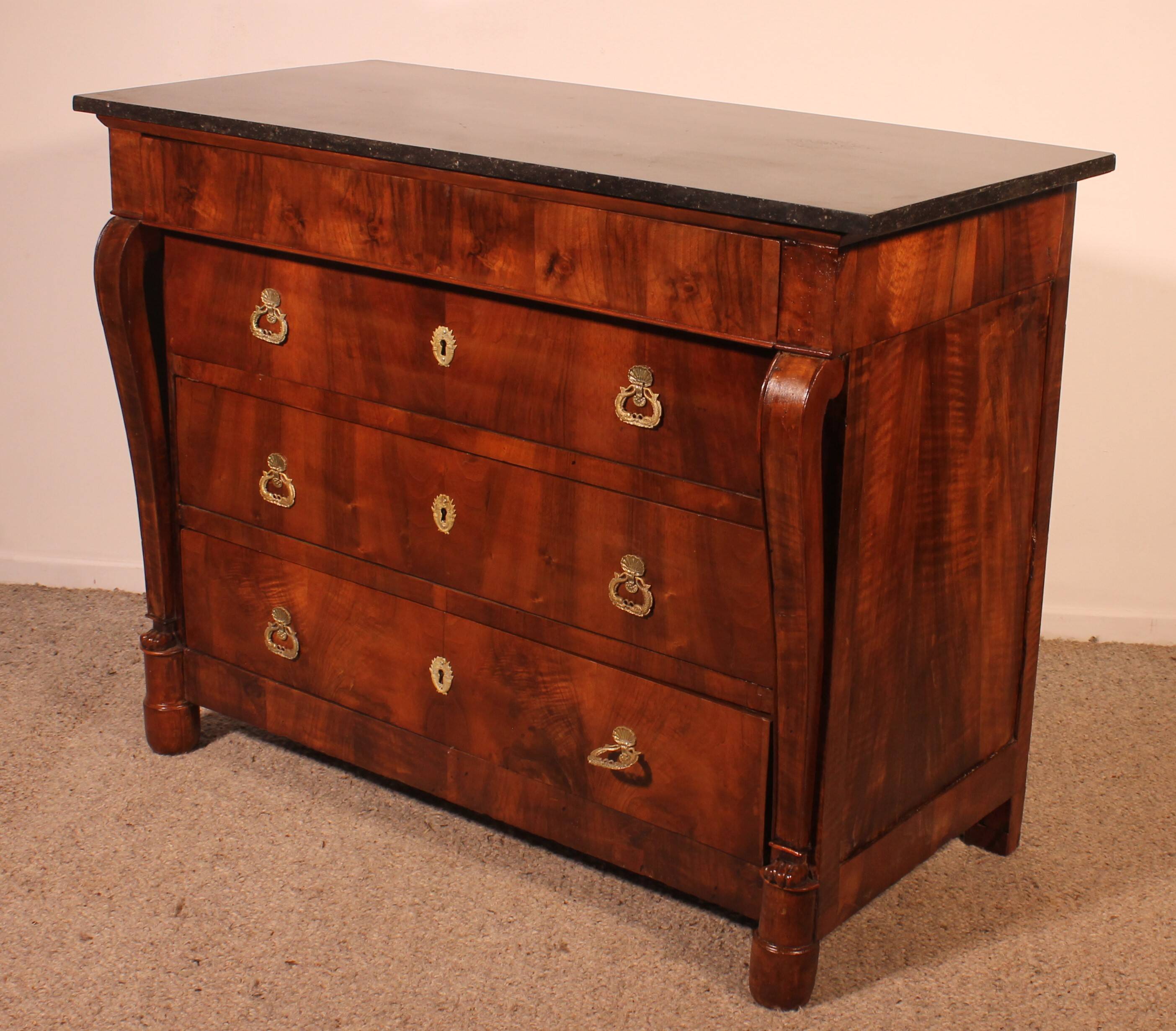 Restoration Period Chest of Drawers in Walnut