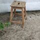 Natural wood stool