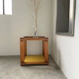 Bedside “cube” side table in pine DLG Regain