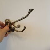 2 hooks with 4 rotating hooks each in brass