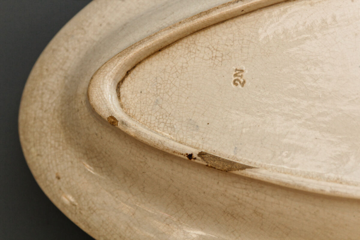 Oval dish sarreguemines, vega collection