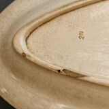 Plat ovale sarreguemines, collection vega