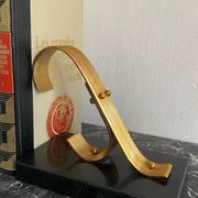 Pair of Modernist Gold Starry Bookends