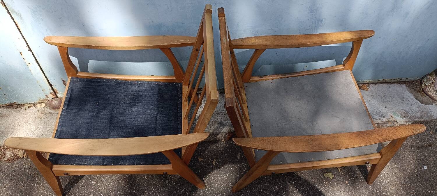 Pair of Scandinavian armchairs