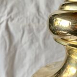 Large vintage brass lamp base - height: 75 cm