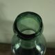 Bouteille, vase en verre vert