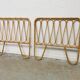 Pair of vintage rattan headboards