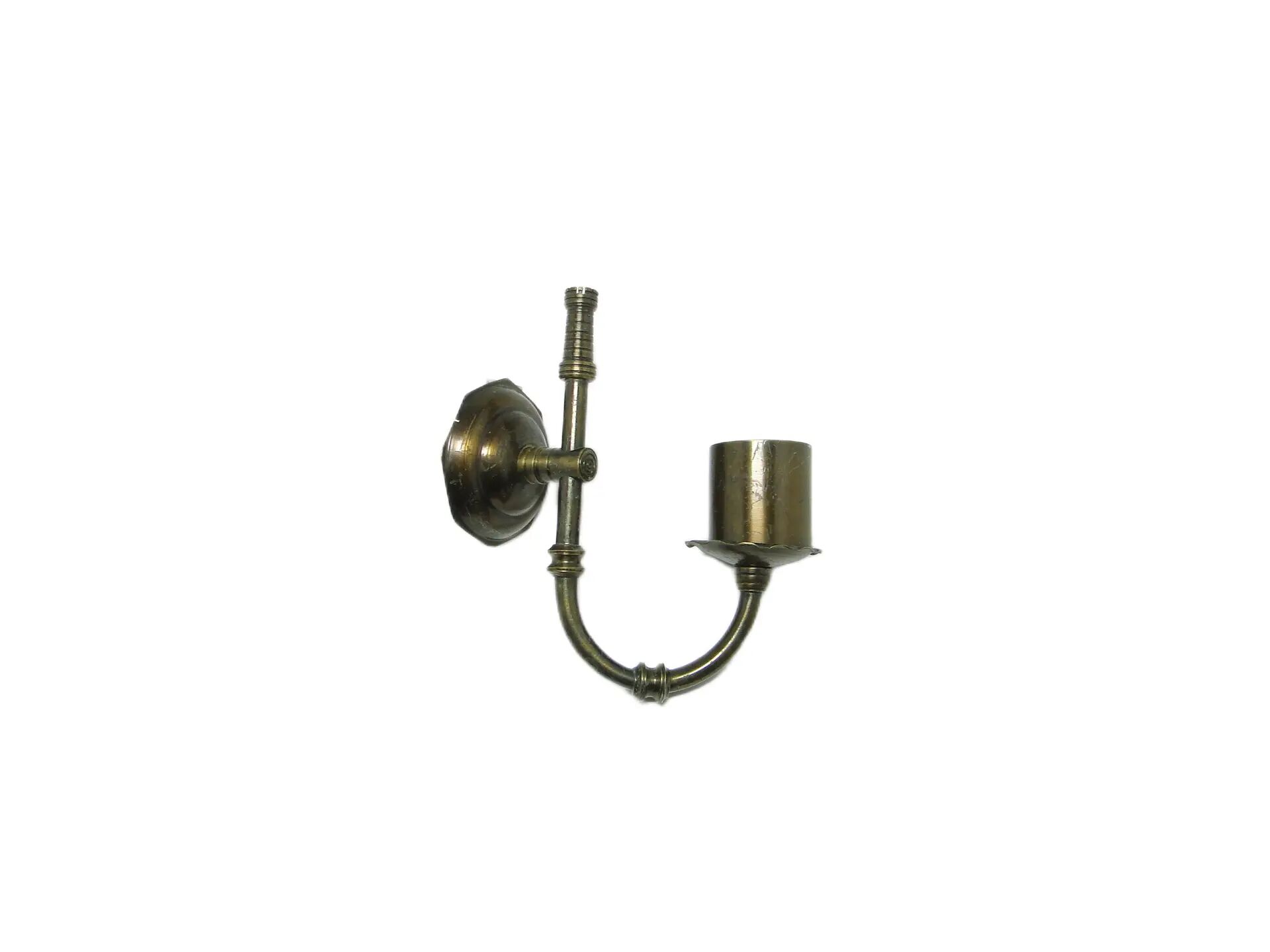 Wall sconce, eclectic, brass, Poland, 1970s.