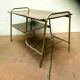 Table basse vintage a deux plateaux XX siècle vers 1970