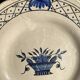 Dessert plates in Rouen faience with hand decoration.