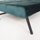 Green velvet daybed Netherlands 1950