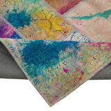 Handwoven Anatolian Contemporary 205 cm x 300 cm Multicolor Patchwork Carpet