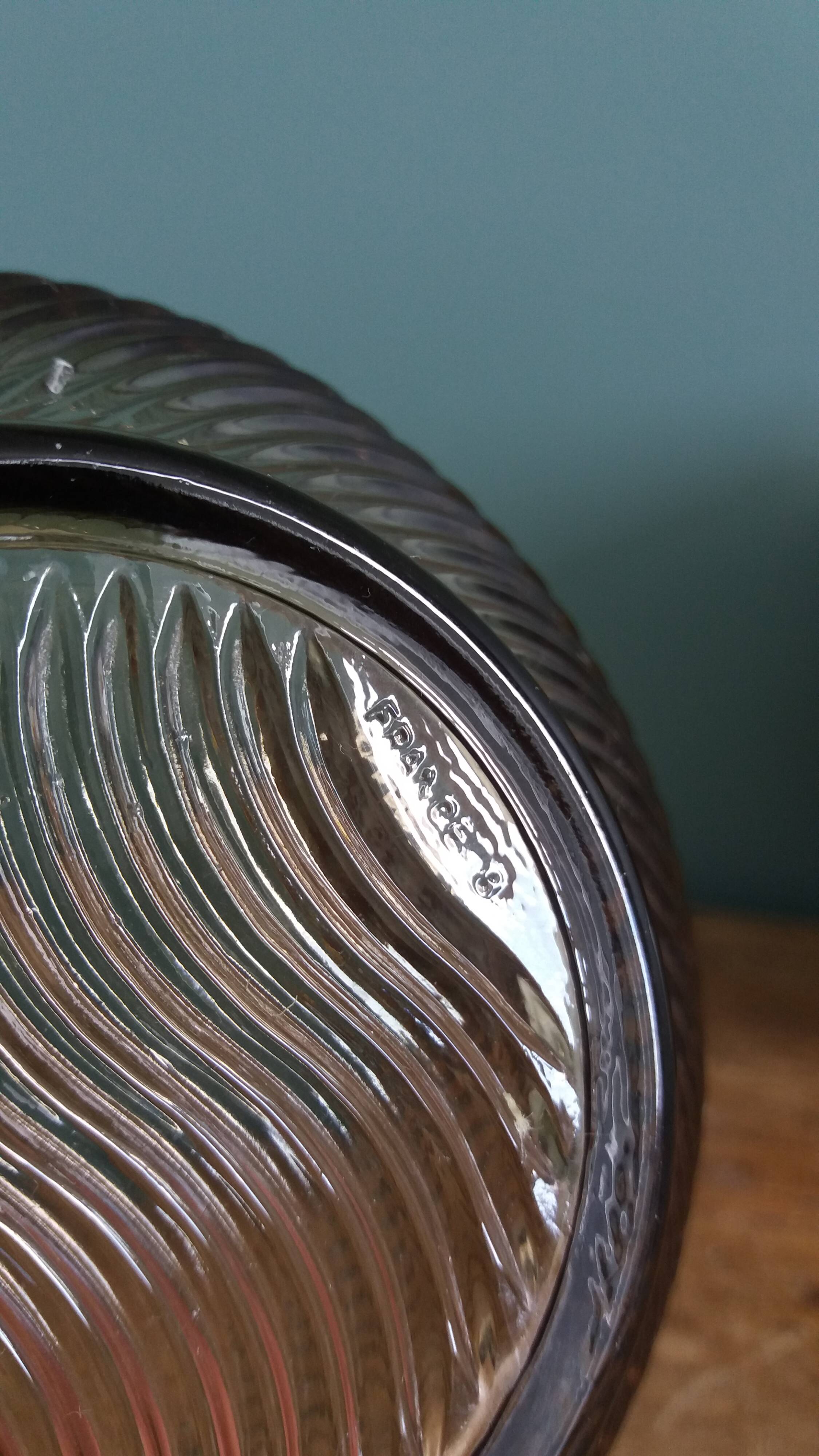 Service compotier saladier et coupelles en verre fumé
