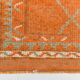 Beige & Orange Vintage Runner Rug, 83x383Cm